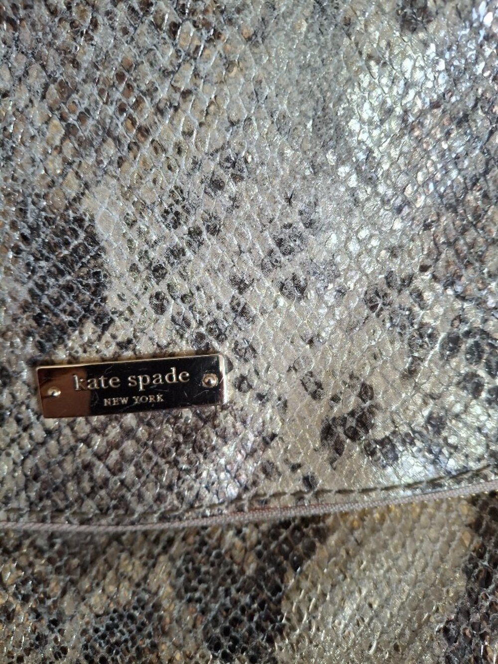Kate Spade snakeskin shoulder bag